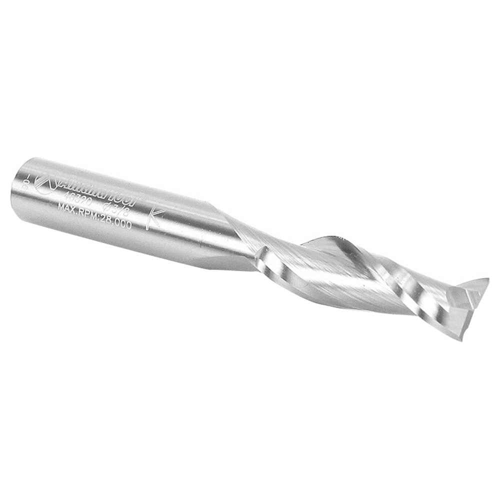 3/8" x 3" Up-Cut Spiral Plunge Bit, 2-Flute, 3/8" Shank - Alt Image 2