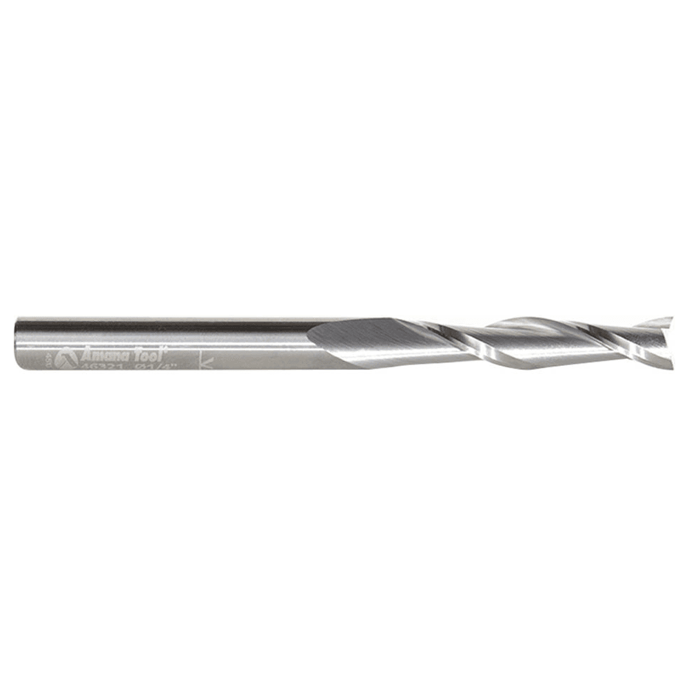 1/4" x 3" Up-Cut Spiral Plunge Bit, 2-Flute, 1/4" Shank - Alt Image 1