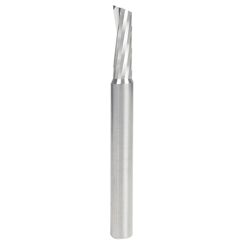 1/4" x 2-1/2" Acrylic Cutting 'O' Up-Cut Slow Spiral Router Bit, 1-Flute, 1/4" Shank - Main Image