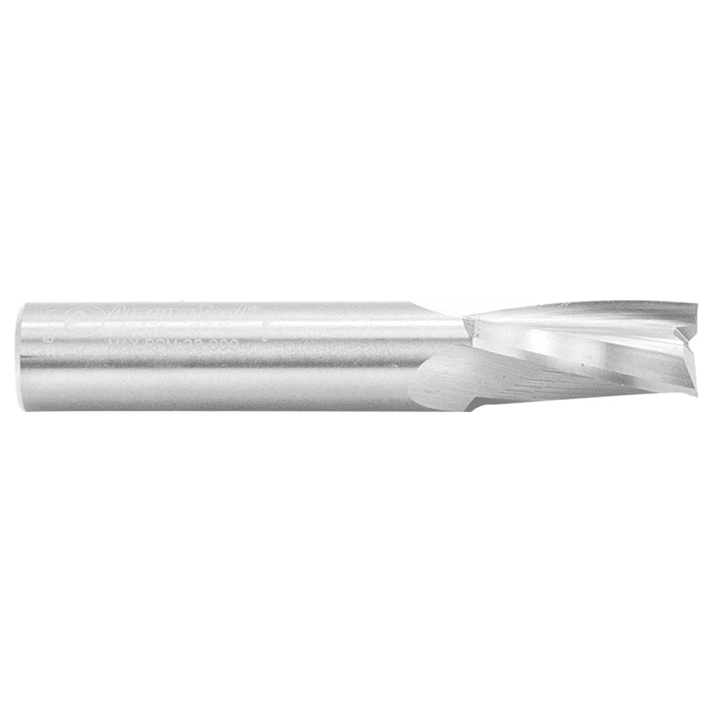 1/2" x 3" Up-Cut Slow Spiral Plunge Router Bit, 3-Flute, 1/2" Shank - Alt Image 1
