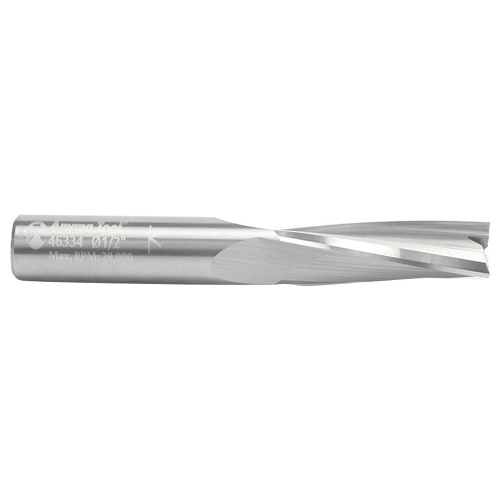 1/2" x 3-1/2" Up-Cut Slow Spiral Plunge Router Bit, 3-Flute, 1/2" Shank - Alt Image 1
