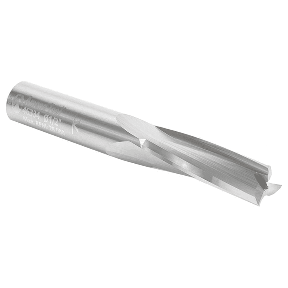 1/2" x 3-1/2" Up-Cut Slow Spiral Plunge Router Bit, 3-Flute, 1/2" Shank - Alt Image 2