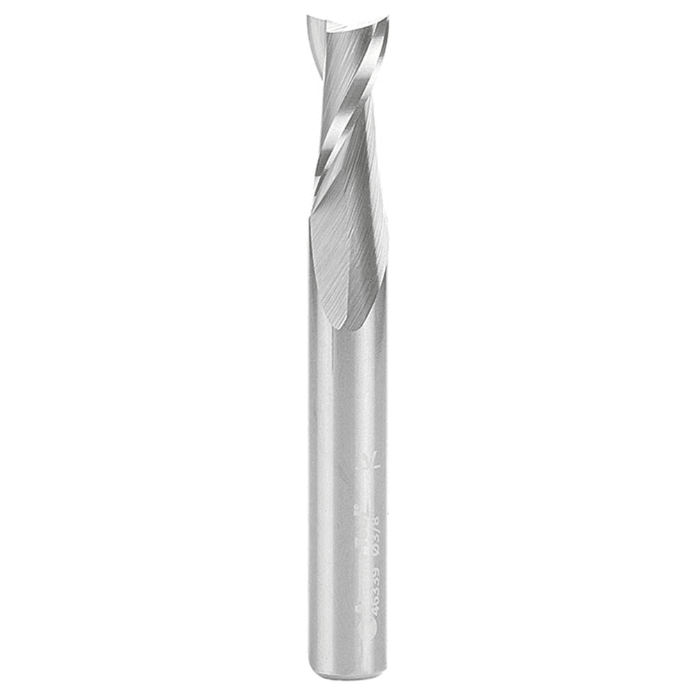 3/8" x 3" Up-Cut Spiral Plunge Bit, 2-Flute, 3/8" Shank - Main Image