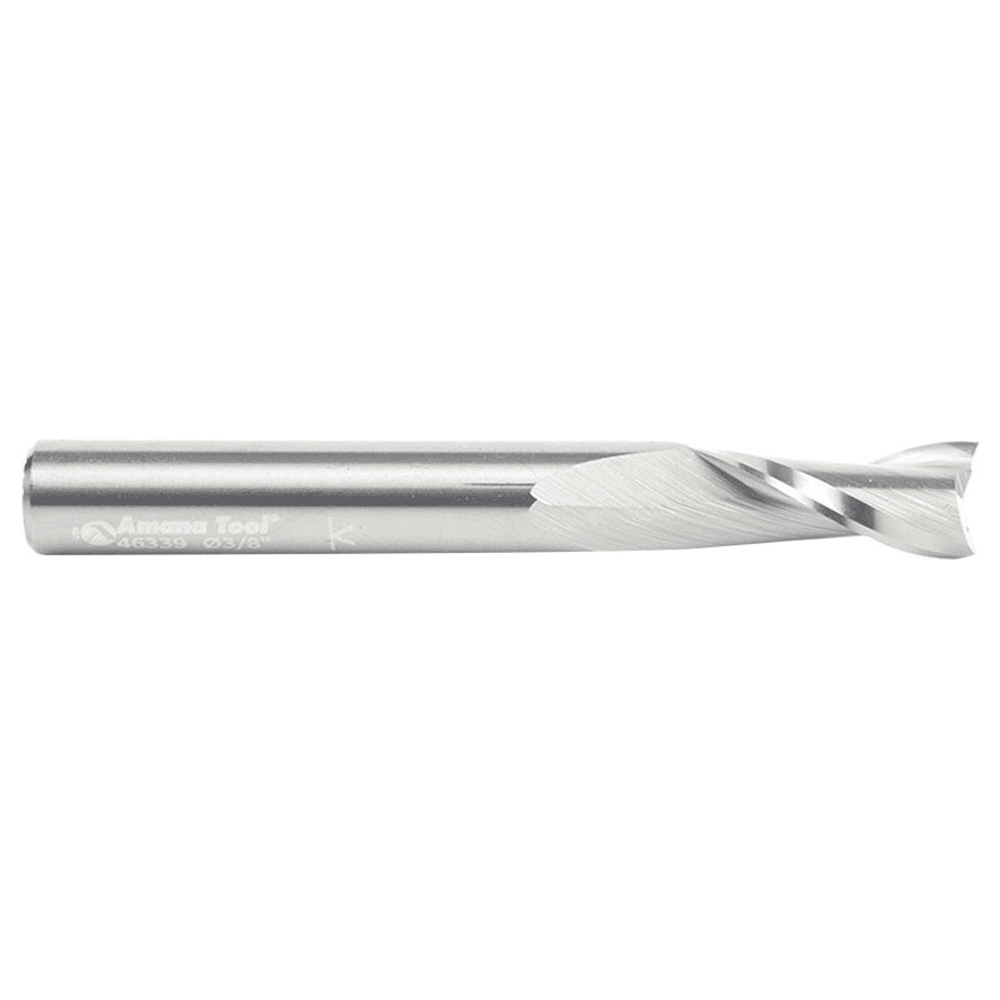 3/8" x 3" Up-Cut Spiral Plunge Bit, 2-Flute, 3/8" Shank - Alt Image 1