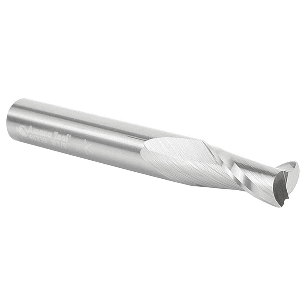 3/8" x 3" Up-Cut Spiral Plunge Bit, 2-Flute, 3/8" Shank - Alt Image 2