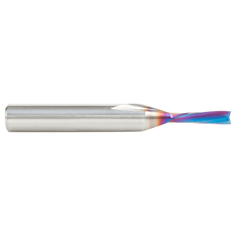 1/8" x 2" Spektra Down-Cut Spiral Plunge Bit for Solid Wood, 2-Flute, 1/4" Shank - Alt Image 1