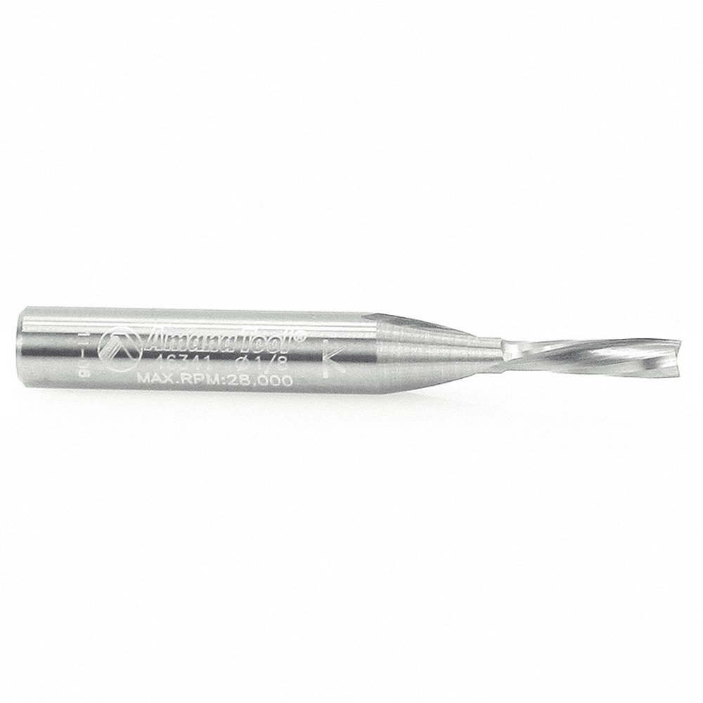 1/8" x 2" Down-Cut Spiral Plunge Bit, 2-Flute, 1/4" Shank - Alt Image 1
