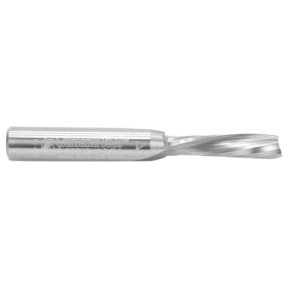 3/16" x 2" Down-Cut Spiral Plunge Bit for Solid Wood, 2-Flute, 1/4" Shank - Alt Image 1