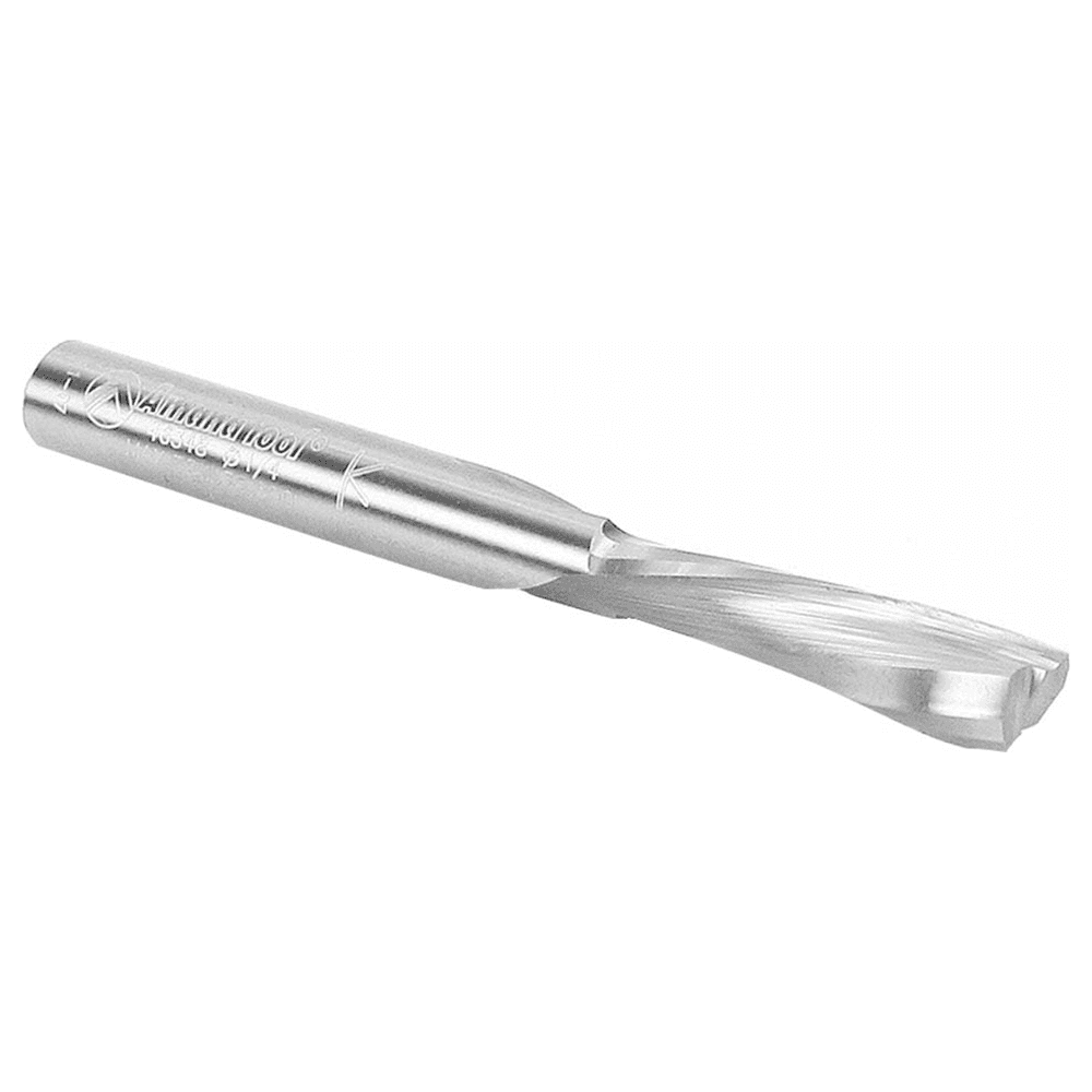 1/4" x 2-1/2" Down-Cut Spiral Plunge Bit for Solid Wood, 2-Flute, 1/4" Shank - Alt Image 2