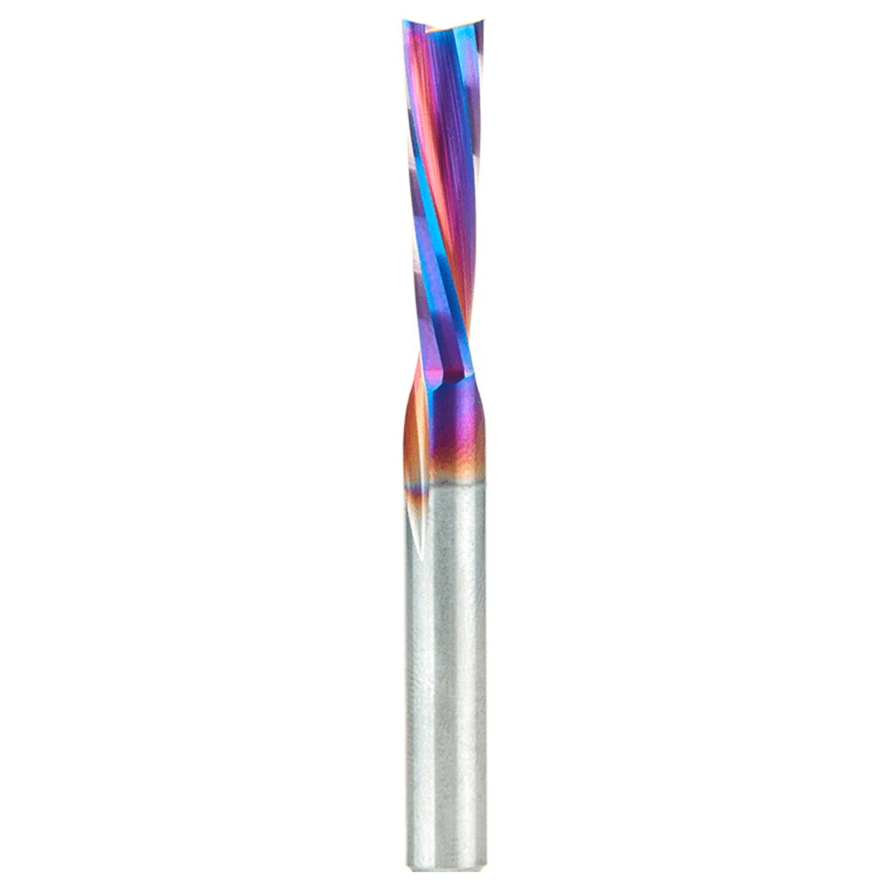 1/4" x 2-1/2" Spektra Down-Cut Spiral Plunge Bit for Solid Wood, 2-Flute, 1/4" Shank - Main Image