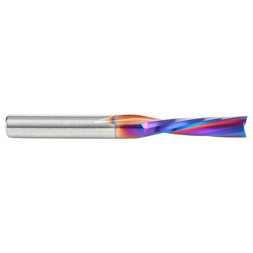 1/4" x 2-1/2" Spektra Down-Cut Spiral Plunge Bit for Solid Wood, 2-Flute, 1/4" Shank - Alt Image 1