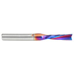 1/4" x 2-1/2" Spektra Down-Cut Spiral Plunge Bit for Solid Wood, 2-Flute, 1/4" Shank - Alt Image 1