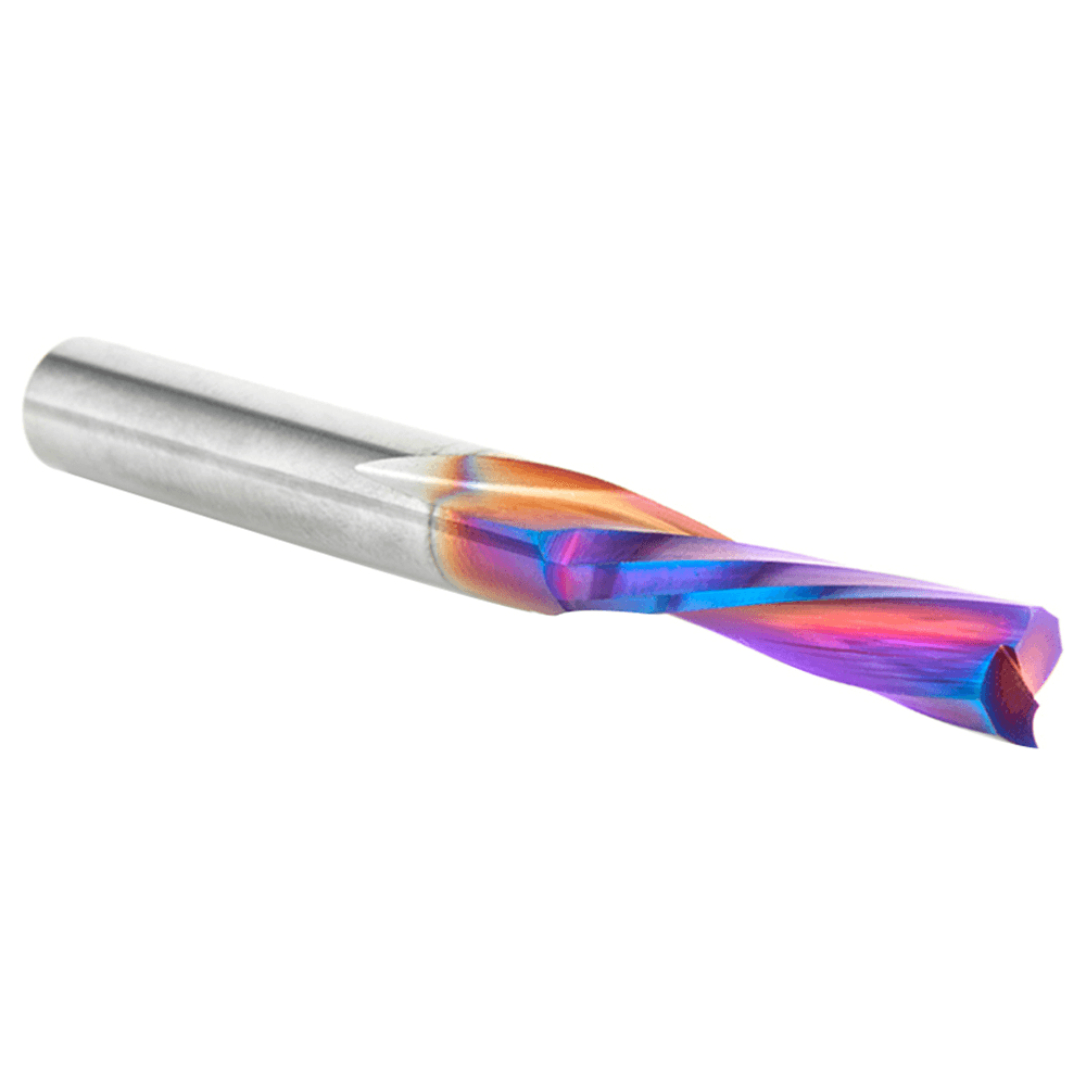 1/4" x 2-1/2" Spektra Down-Cut Spiral Plunge Bit for Solid Wood, 2-Flute, 1/4" Shank - Alt Image 2