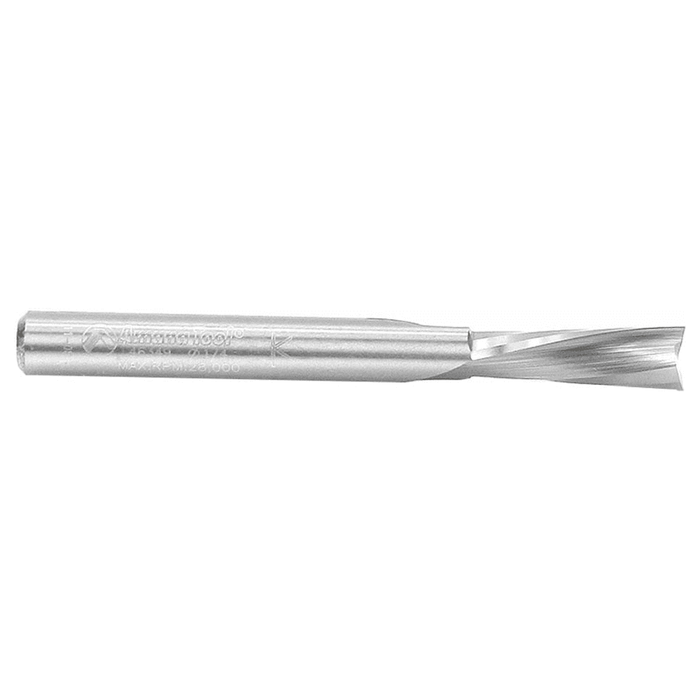 1/4" x 2-1/2" Down-Cut Spiral Plunge Bit for Solid Wood, 2-Flute, 1/4" Shank - Alt Image 1