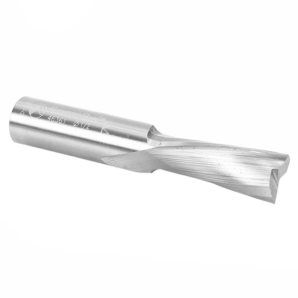 1/2" x 3" Down-Cut Spiral Plunge Bit for Solid Wood, 2-Flute, 1/2" Shank - Alt Image 2
