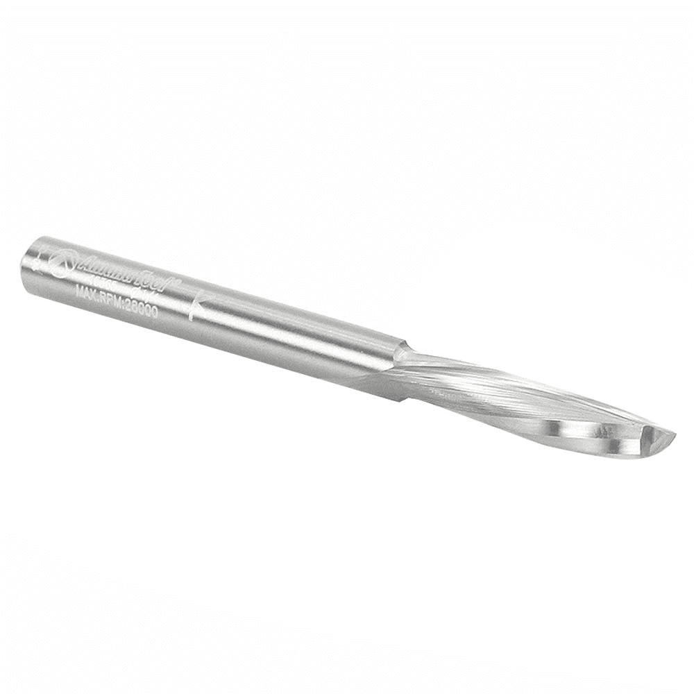1/4" x 3" Down-Cut Spiral Plunge Bit for Solid Wood, 2-Flute, 1/4" Shank - Alt Image 2