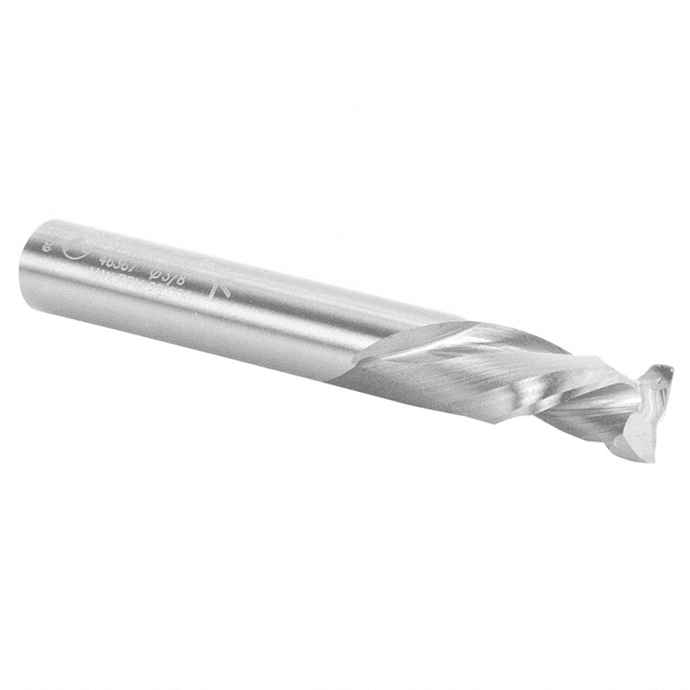 3/8" x 3" CNC Mortise Compression Spiral Bit, 2-Flute, 3/8" Shank - Alt Image 2