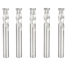 3/8" x 7/8" 5-Piece CNC Solid Carbide Mortise Compression Spiral Bit, 3/8" Shank Main - Image