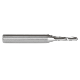 1/8" x 2" Up-Cut Ball Nose Spiral Router Bit, 2-Flute, 1/4" Shank - Alt Image 1