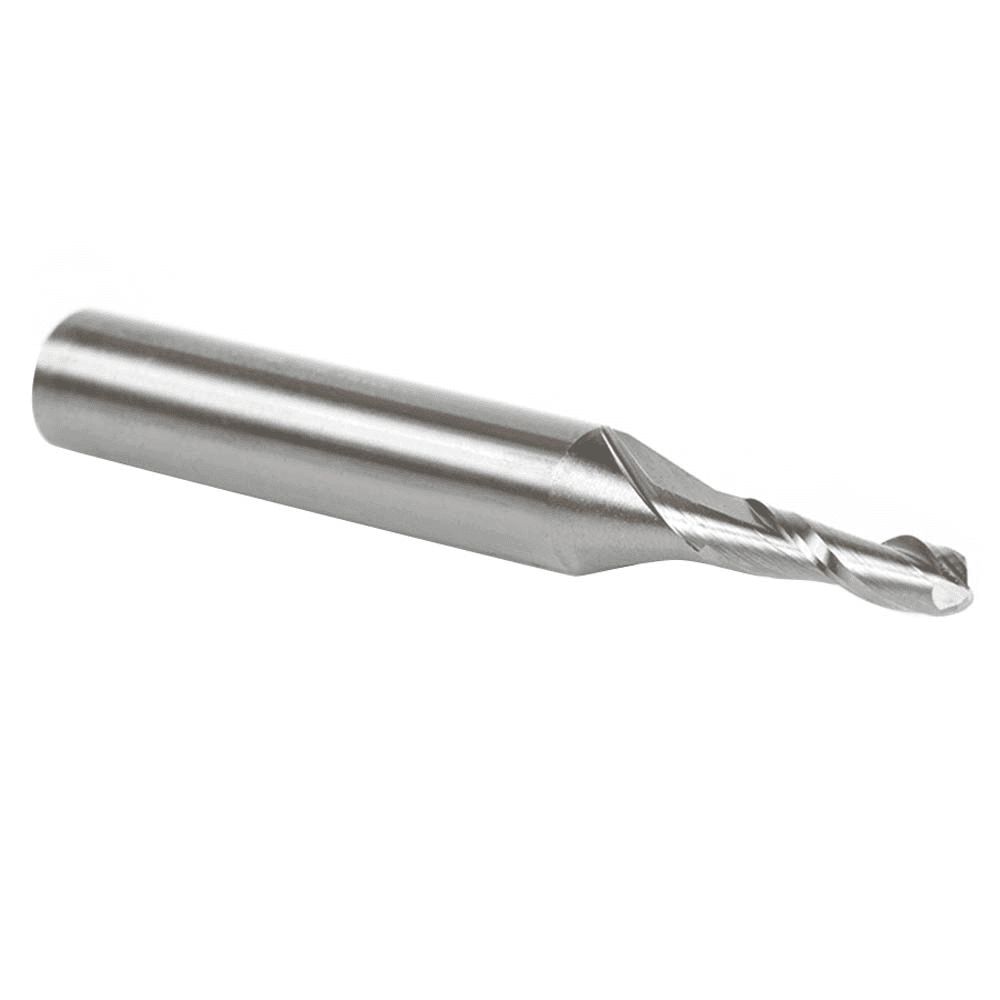 1/8" x 2" Up-Cut Ball Nose Spiral Router Bit, 2-Flute, 1/4" Shank - Alt Image 2