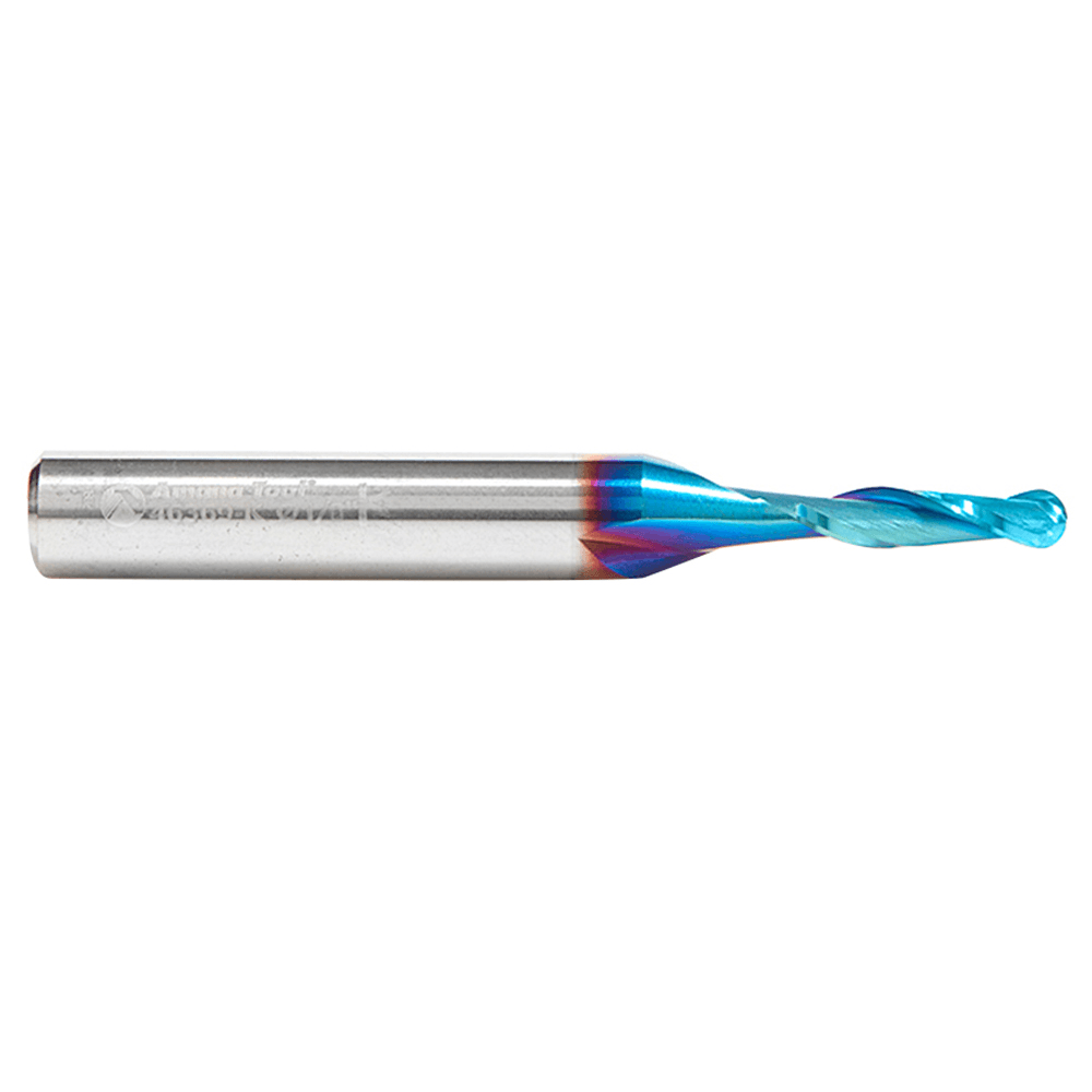 1/8" x 2" Spektra Up-Cut Ball Nose Spiral Router Bit, 2-Flute, 1/4" Shank - Alt Image 1