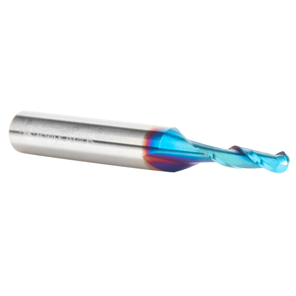 1/8" x 2" Spektra Up-Cut Ball Nose Spiral Router Bit, 2-Flute, 1/4" Shank - Alt Image 2