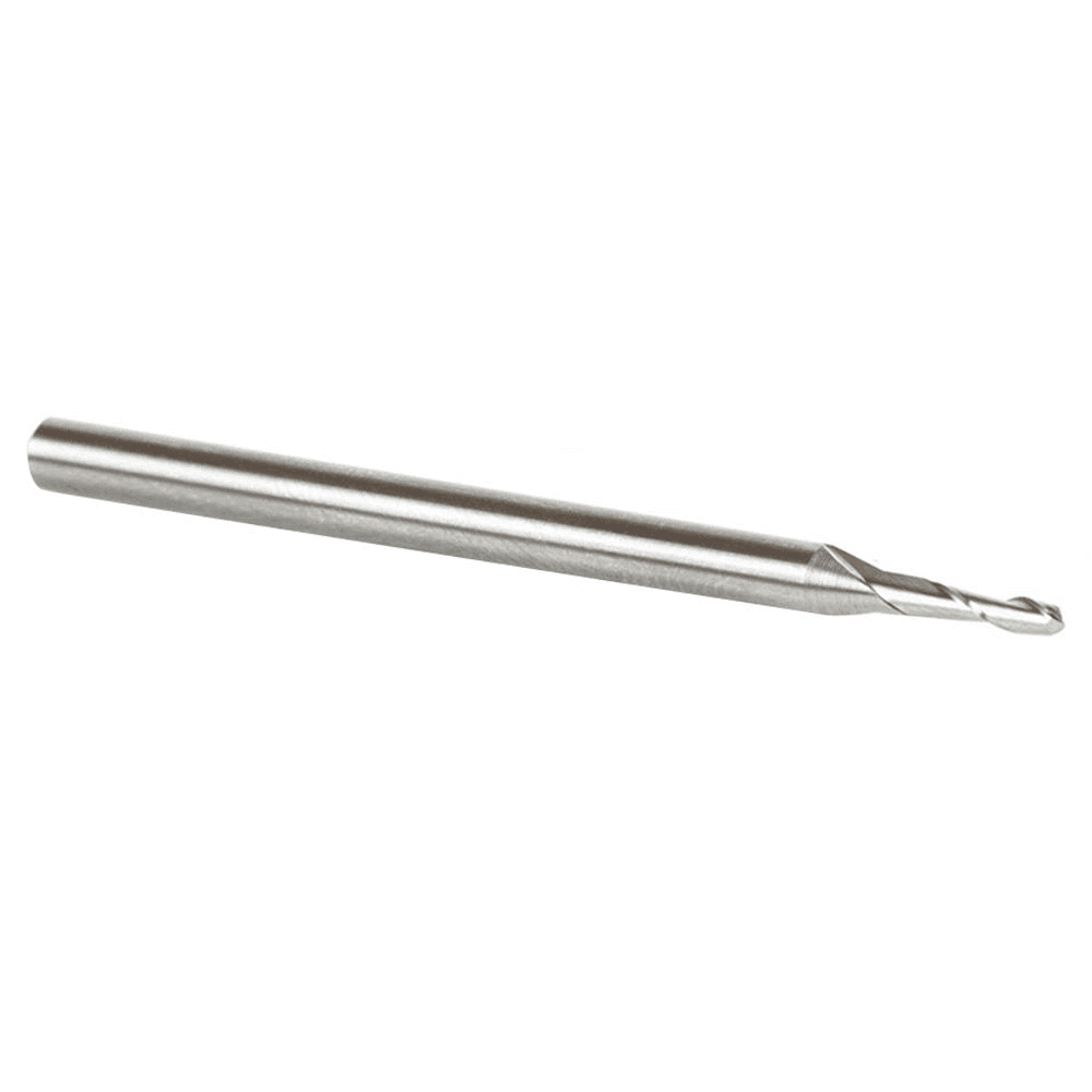 1/16" x 2" Up-Cut Ball Nose Spiral Router Bit, 2-Flute, 1/8" Shank - Alt Image 3