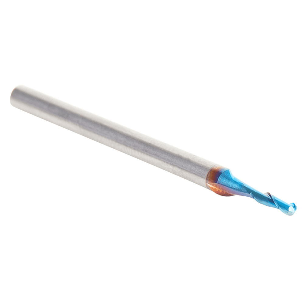 1/16" x 2" Spektra Up-Cut Ball Nose Spiral Router Bit, 2-Flute, 1/8" Shank - Alt Image 2