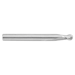 1/4" x 2-1/2" Up-Cut Ball Nose Spiral Router Bit, 2-Flute, 1/4" Shank - Alt Image 1