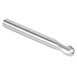 1/4" x 2-1/2" Up-Cut Ball Nose Spiral Router Bit, 2-Flute, 1/4" Shank - Alt Image 2