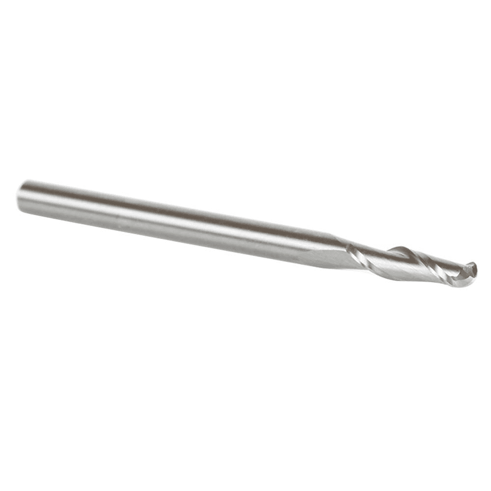 1/8" x 2" Up-Cut Ball Nose Spiral Router Bit, 2-Flute, 1/8" Shank - Alt Image 2