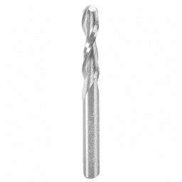 1/4" x 2-1/2" Up-Cut Ball Nose Spiral Router Bit, 2-Flute, 1/4" Shank - Main Image