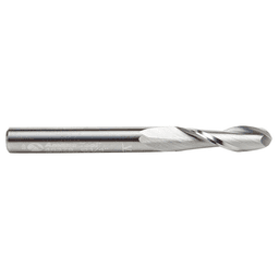 1/4" x 2-1/2" Up-Cut Ball Nose Spiral Router Bit, 2-Flute, 1/4" Shank - Alt Image 1