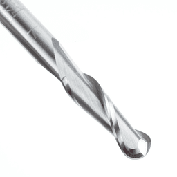 1/4" x 2-1/2" Up-Cut Ball Nose Spiral Router Bit, 2-Flute, 1/4" Shank - Alt Image 3