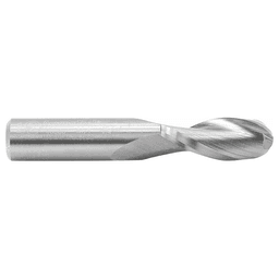 1/2" x 3" Up-Cut Ball Nose Spiral Router Bit, 2-Flute, 1/2" Shank - Alt Image 1