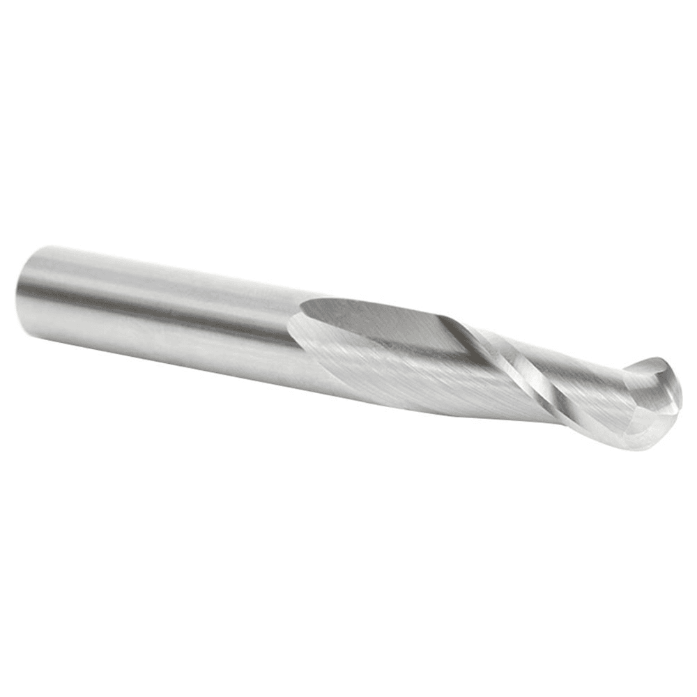3/8" x 3" Up-Cut Ball Nose Spiral Router Bit, 2-Flute, 3/8" Shank - Alt Image 2