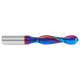 1/2" x 4" Spektra Up-Cut Ball Nose Spiral Router Bit, 2-Flute, 1/2" Shank - Alt Image 1