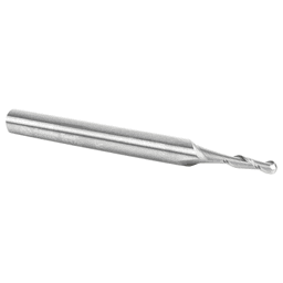 1/8" x 3" Up-Cut Ball Nose Spiral Router Bit, 2-Flute, 1/4" Shank - Alt Image 2