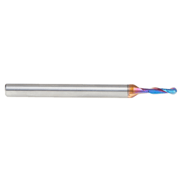 1/8" x 3" Solid Carbide Spektra Extreme Tool Life Coated Up-Cut Ball Nose Spiral Router Bit, 2-Flute, 1/4" Shank Alt 2 - Image