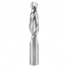 5/8" x 4" Up-Cut Ball Nose Spiral Router Bit, 2-Flute, 5/8" Shank - Main Image