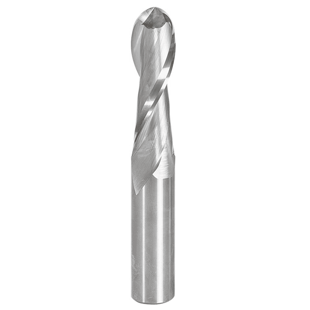 3/4" x 5" Up-Cut Ball Nose Spiral Router Bit, 2-Flute, 3/4" Shank - Main Image