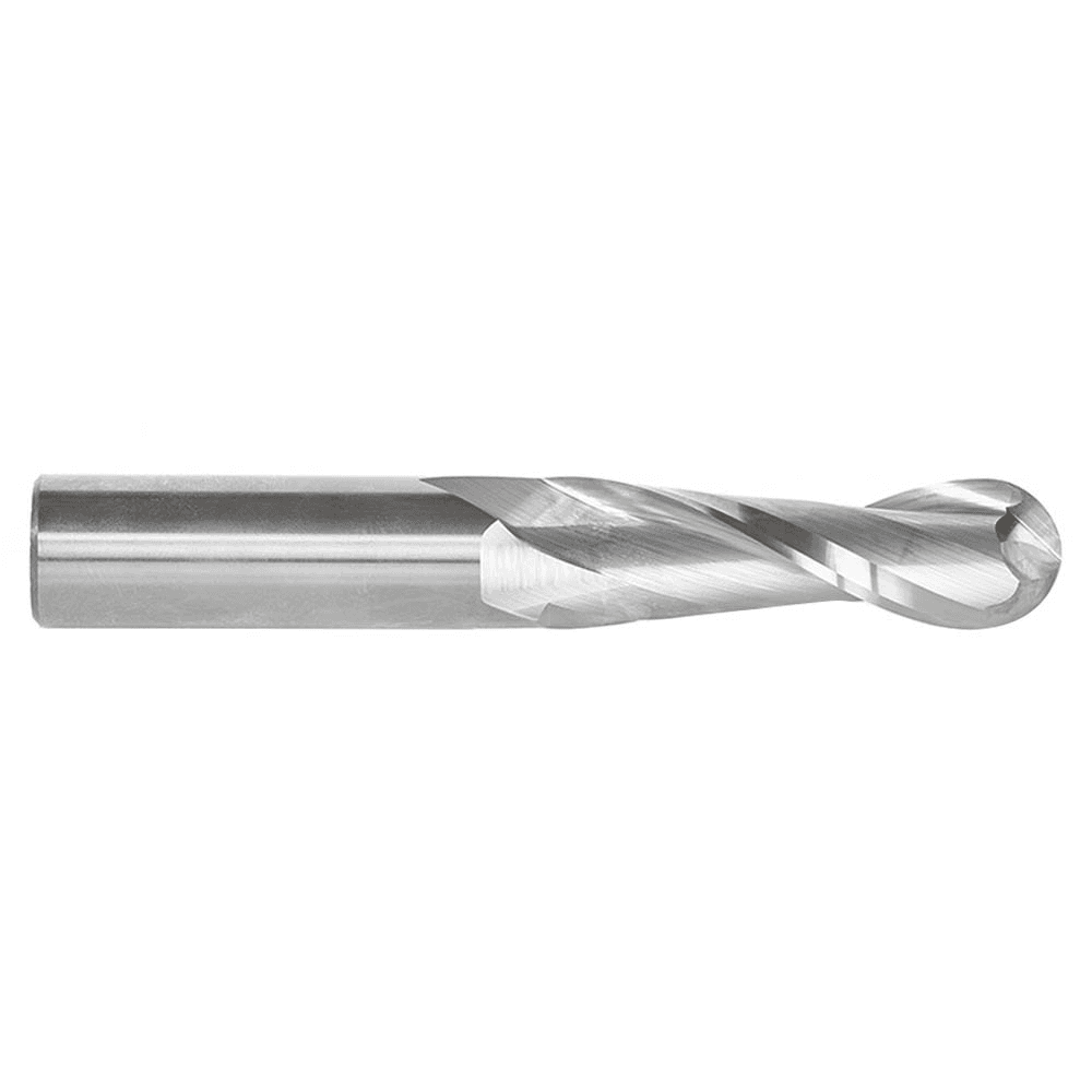 3/4" x 5" Up-Cut Ball Nose Spiral Router Bit, 2-Flute, 3/4" Shank - Alt Image 1