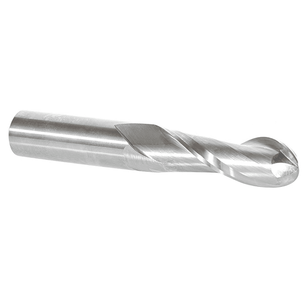 3/4" x 5" Up-Cut Ball Nose Spiral Router Bit, 2-Flute, 3/4" Shank - Alt Image 2