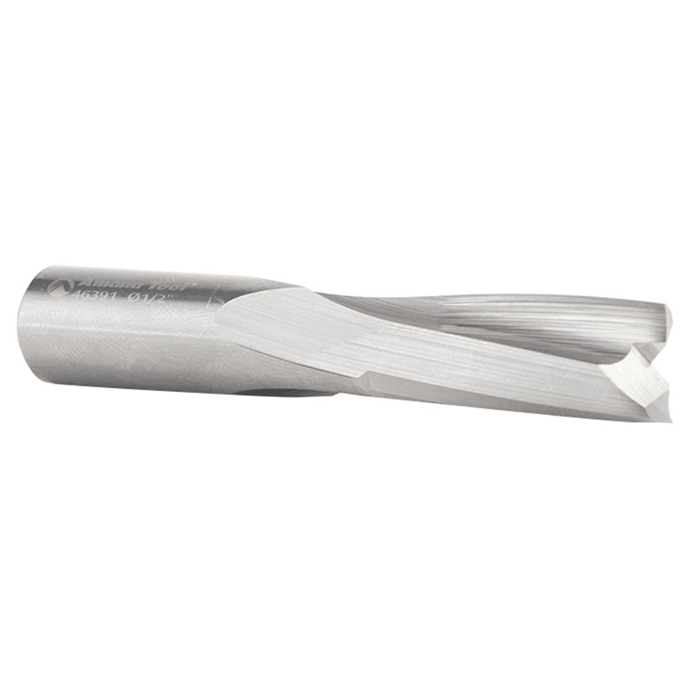 1/2" x 3" Acrylic Cutting 'O' Up-Cut Slow Spiral Router Bit, 2-Flute, 1/2" Shank - Alt Image 2