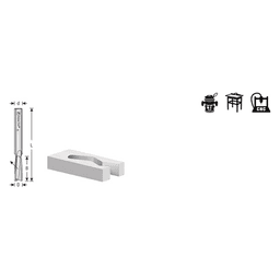 1/2" x 3" Acrylic Cutting 'O' Up-Cut Slow Spiral Router Bit, 2-Flute, 1/2" Shank - Alt Image 5