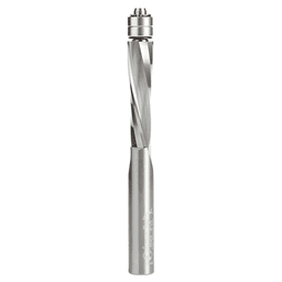 1/2" x 5" Down-Cut UltraTrim Spiral Bit with Double Lower Ball Bearing, 2-Flute, 1/2" Shank - Main Image