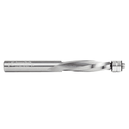 1/2" x 5" Down-Cut UltraTrim Spiral Bit with Double Lower Ball Bearing, 2-Flute, 1/2" Shank - Alt Image 1