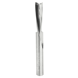 1/4" x 2-1/2" Acrylic Cutting 'O' Down-Cut Slow Spiral Router Bit, 2-Flute, 1/4" Shank, 1" Cutting Height - Alt Image 1