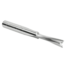 1/4" x 2-1/2" Acrylic Cutting 'O' Down-Cut Slow Spiral Router Bit, 2-Flute, 1/4" Shank, 1" Cutting Height - Alt Image 2