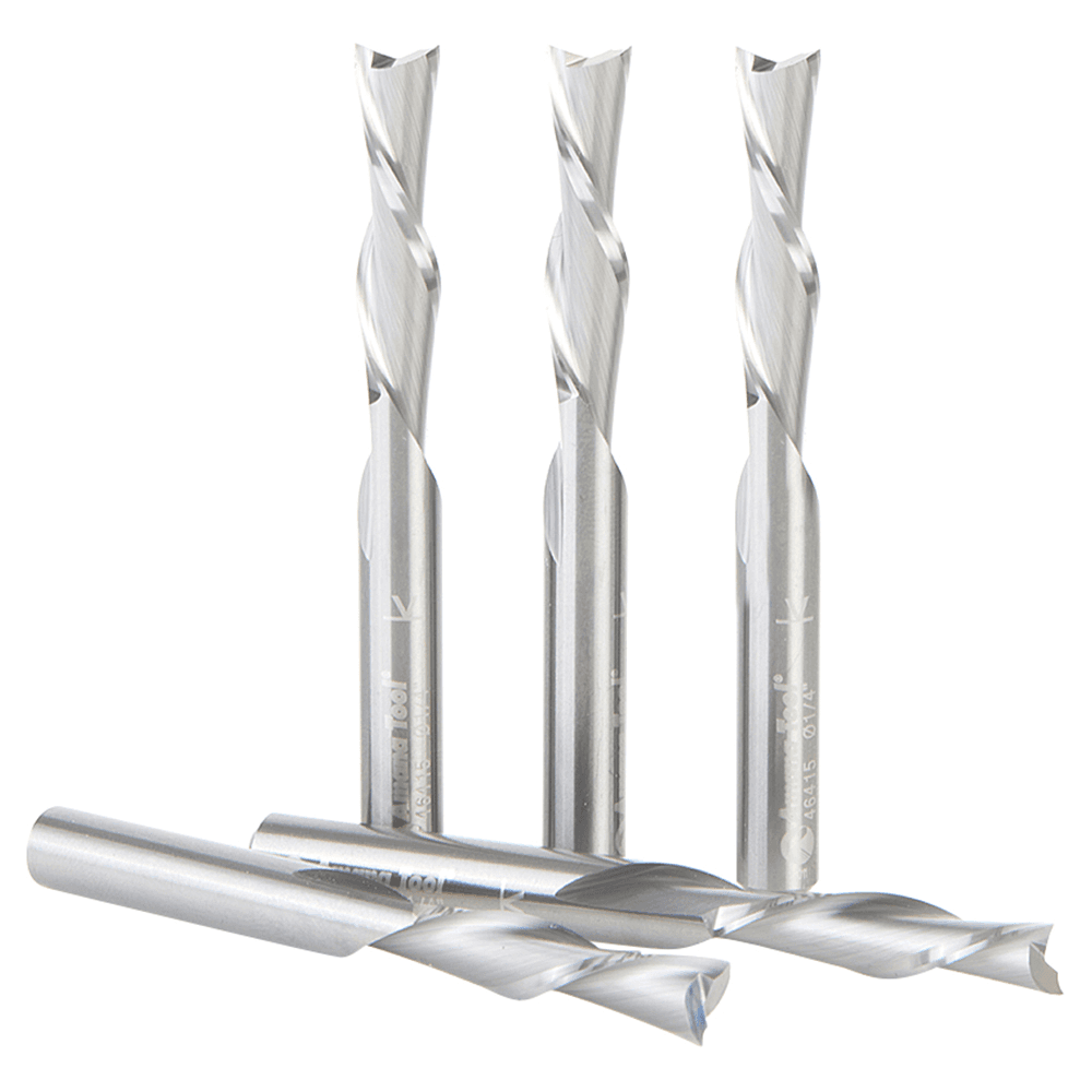 46415-5 1/4" x 2-1/2" Down-Cut Spiral Plunge Bit, 2-Flute, 1/4" Shank (5/Pack) Alt 2 - Image